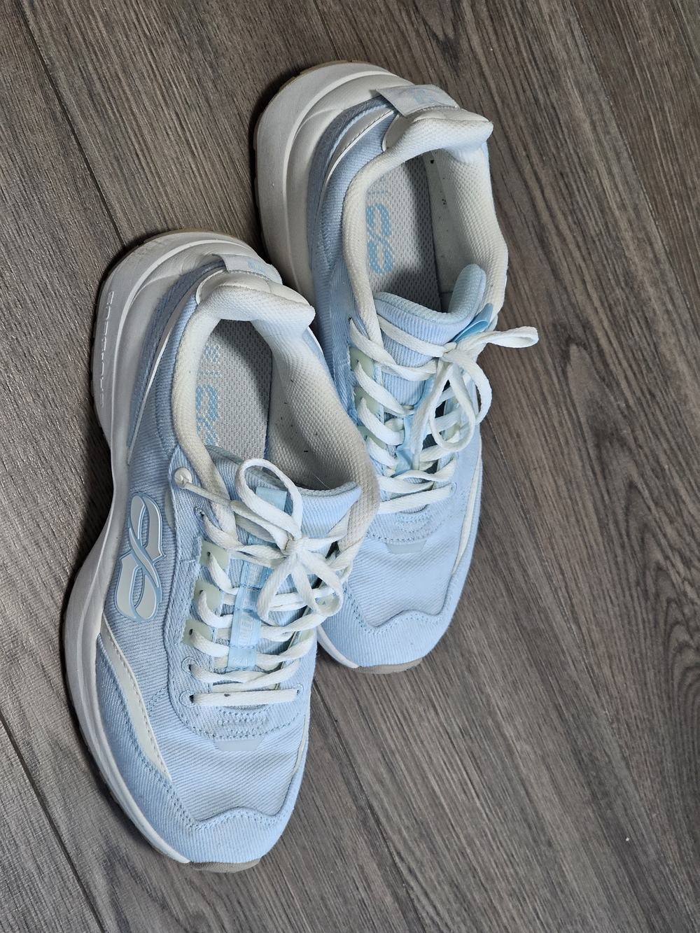 Light Blue Denim Women's Athletic Sneakers - Comfort Running Shoes